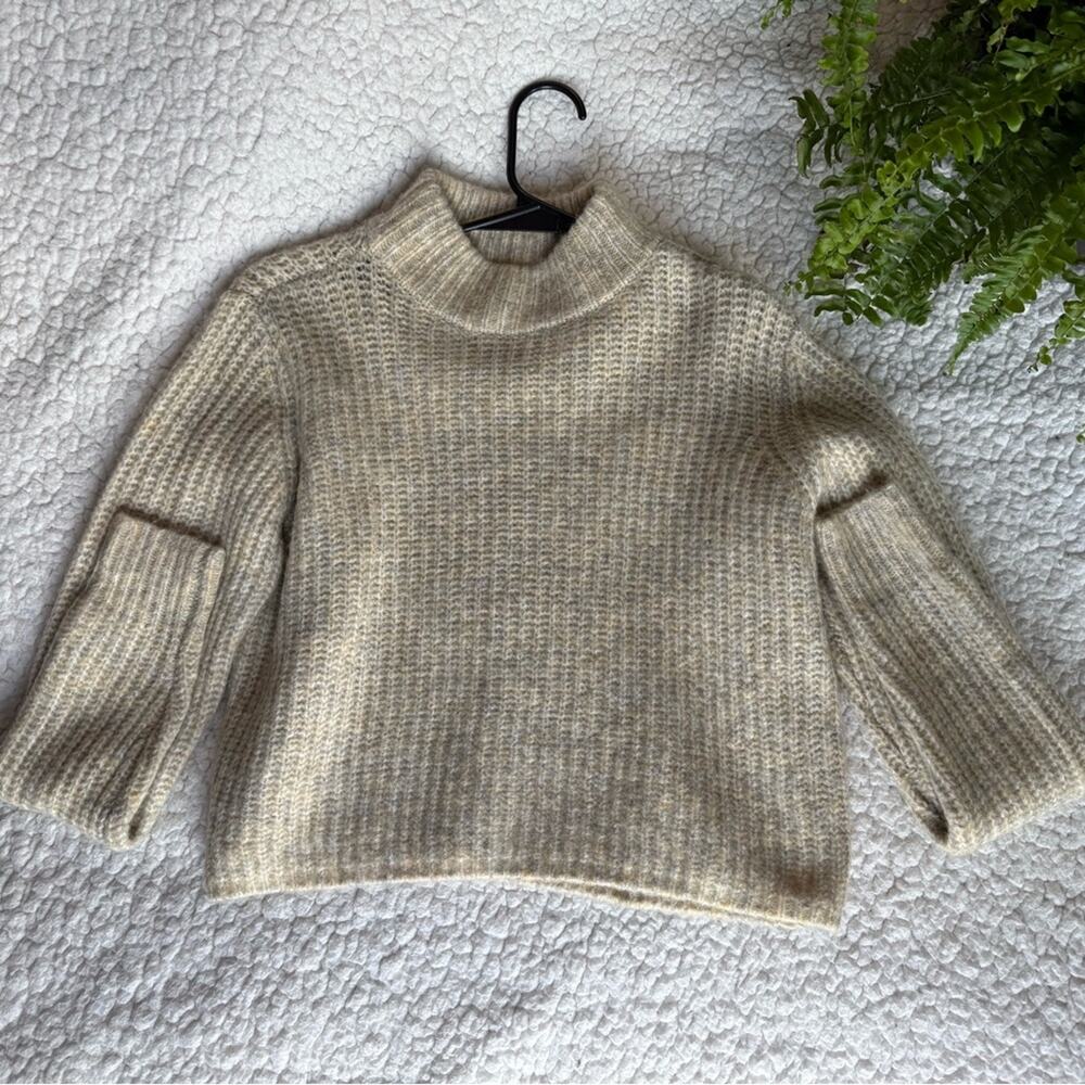 Garage Cream Turtle Neck Sweater